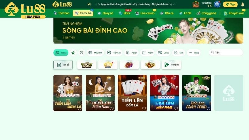 Hướng dẫn các bước chơi Tiến lên miền Nam Lu88
